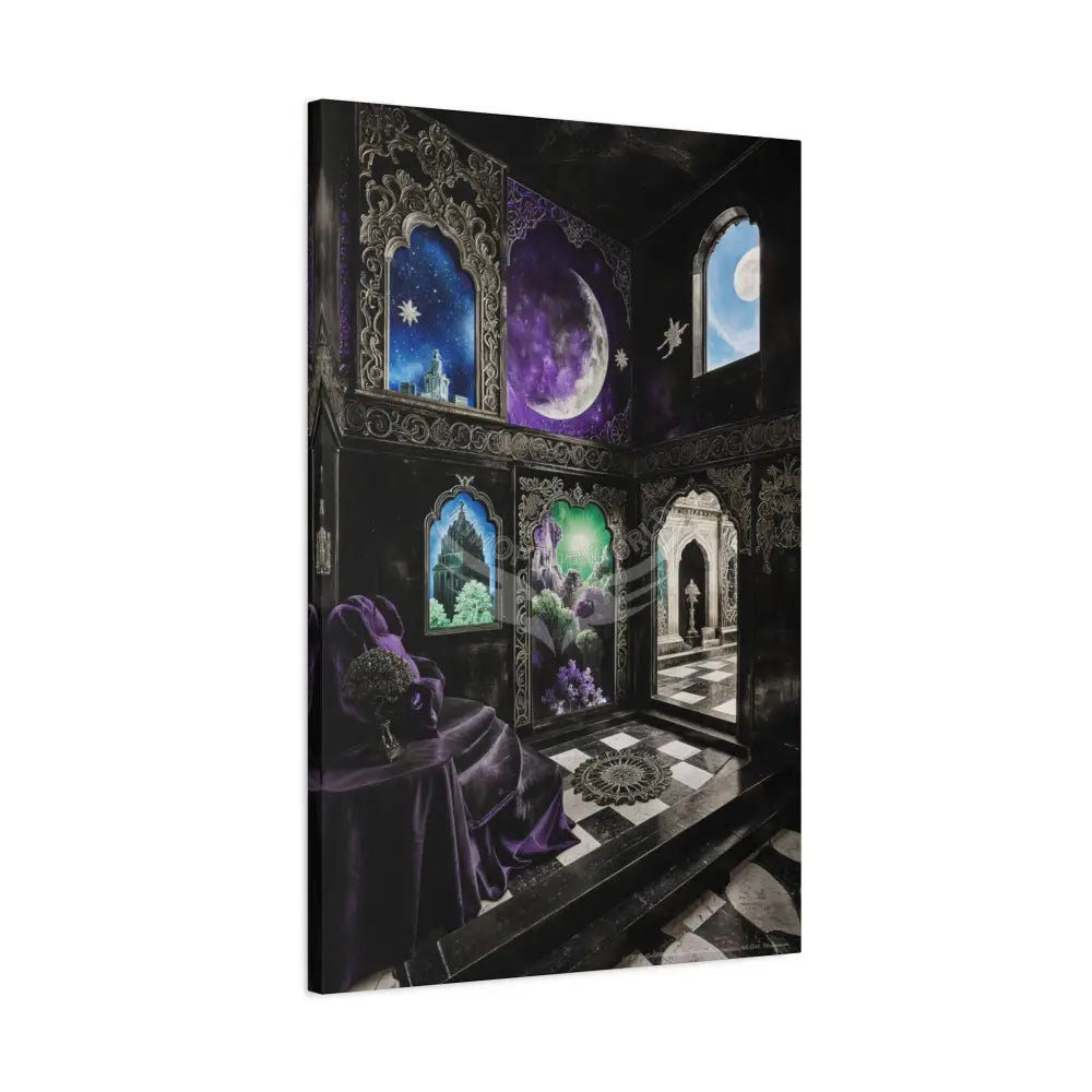 Fantasy Frames & Lace Matte Canvas Print — 3D Laced Multi-Dimensional Wall Art Canvas