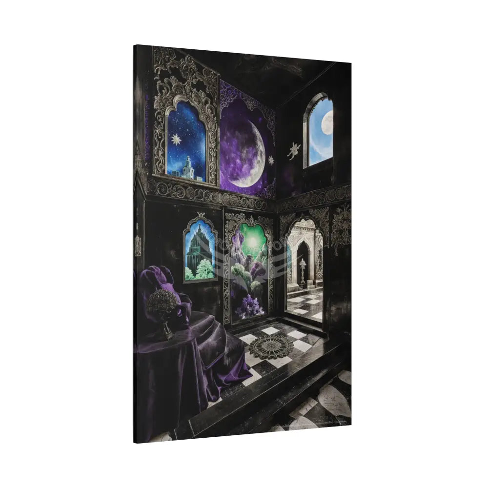 Fantasy Frames & Lace Matte Canvas Print — 3D Laced Multi-Dimensional Wall Art Canvas