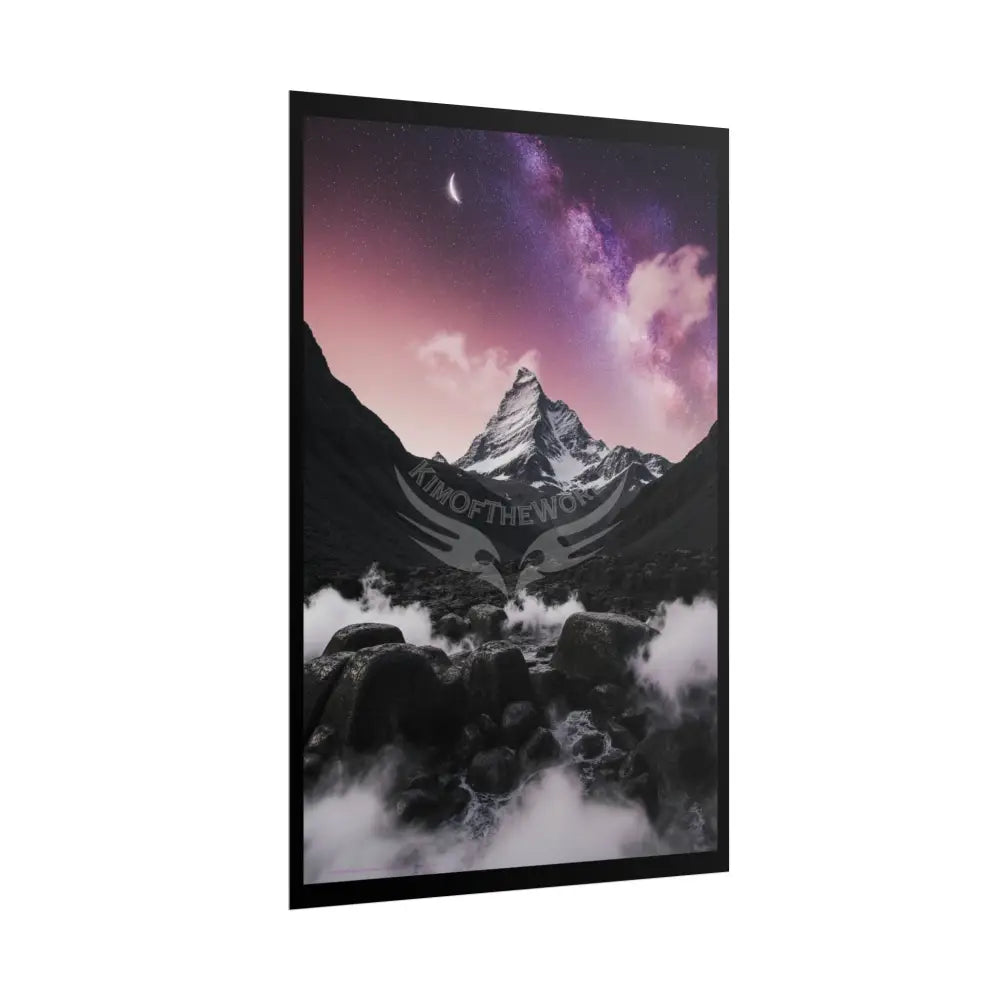 Fantasy Goth Landscape Poster — Colorful Rolled Art Print Poster