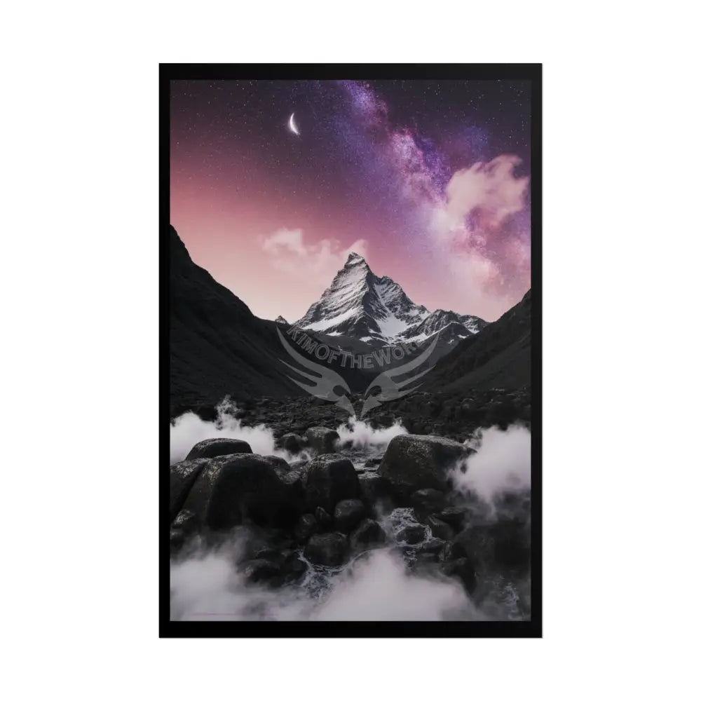 Fantasy Goth Landscape Poster — Colorful Rolled Art Print 20″ x 30″ (Vertical) / Matte Poster
