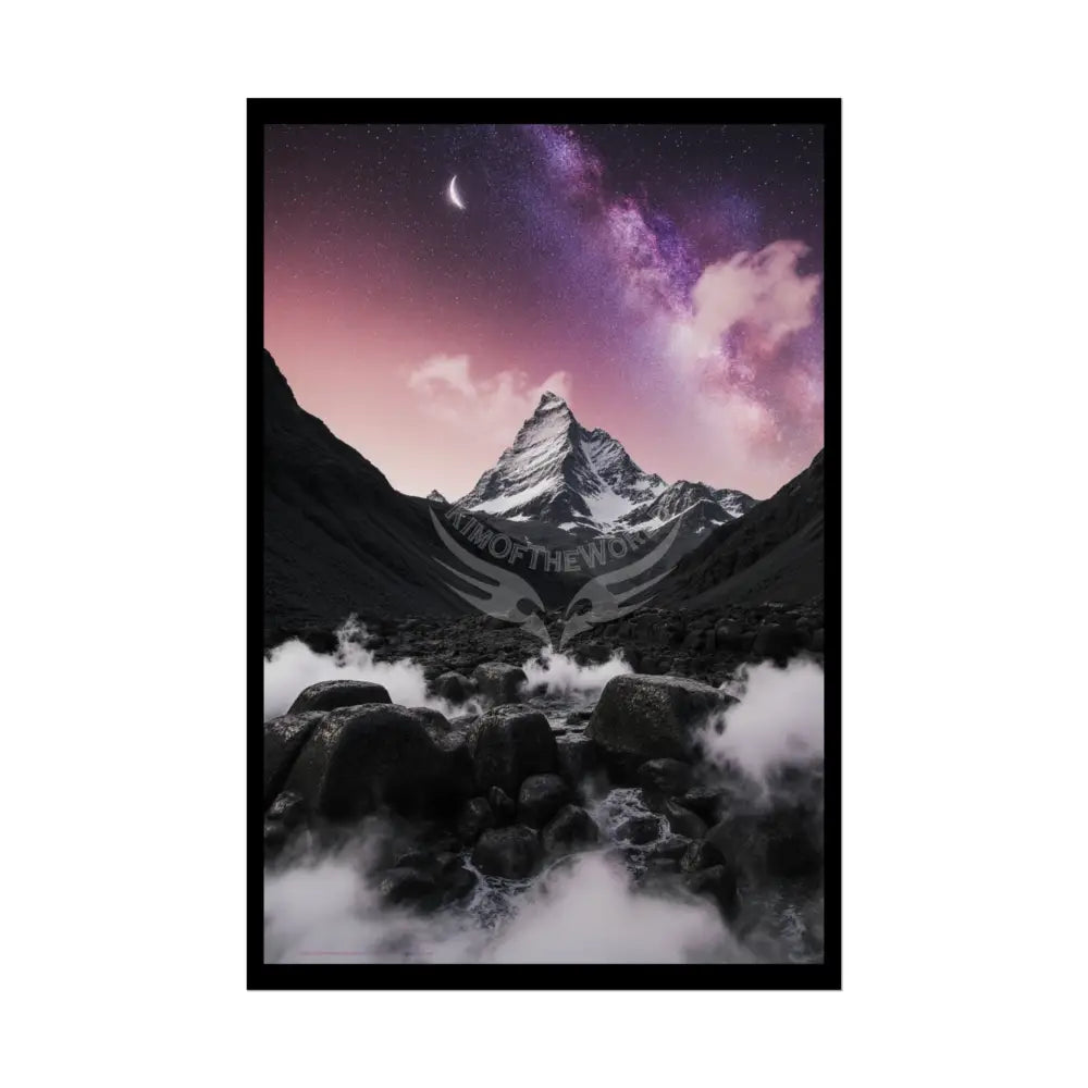 Fantasy Goth Landscape Poster — Colorful Rolled Art Print 20″ x 30″ (Vertical) / Semi Glossy Poster
