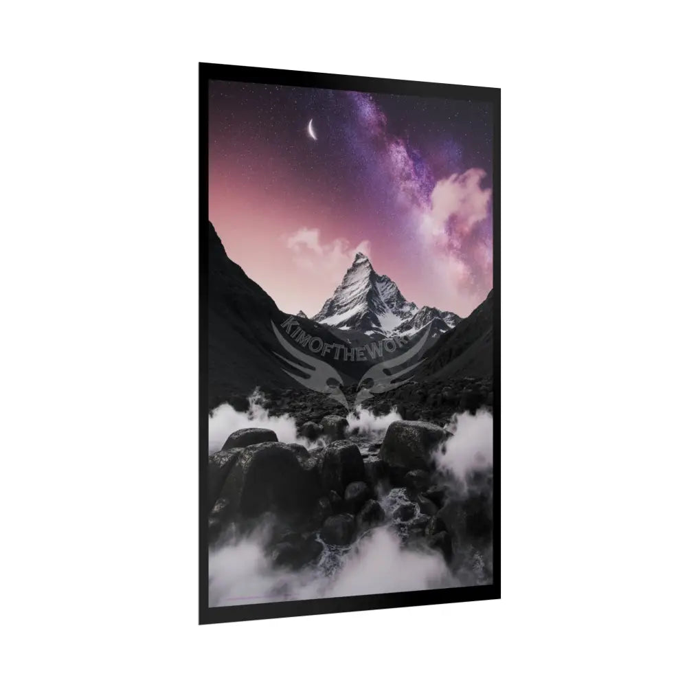 Fantasy Goth Landscape Poster — Colorful Rolled Art Print Poster