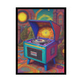 Fantasy Jukeboxes and Record Players - Musical rolled Poster – Retro Vibes Art Print 18″ x 24″ (Vertical) / Semi Glossy