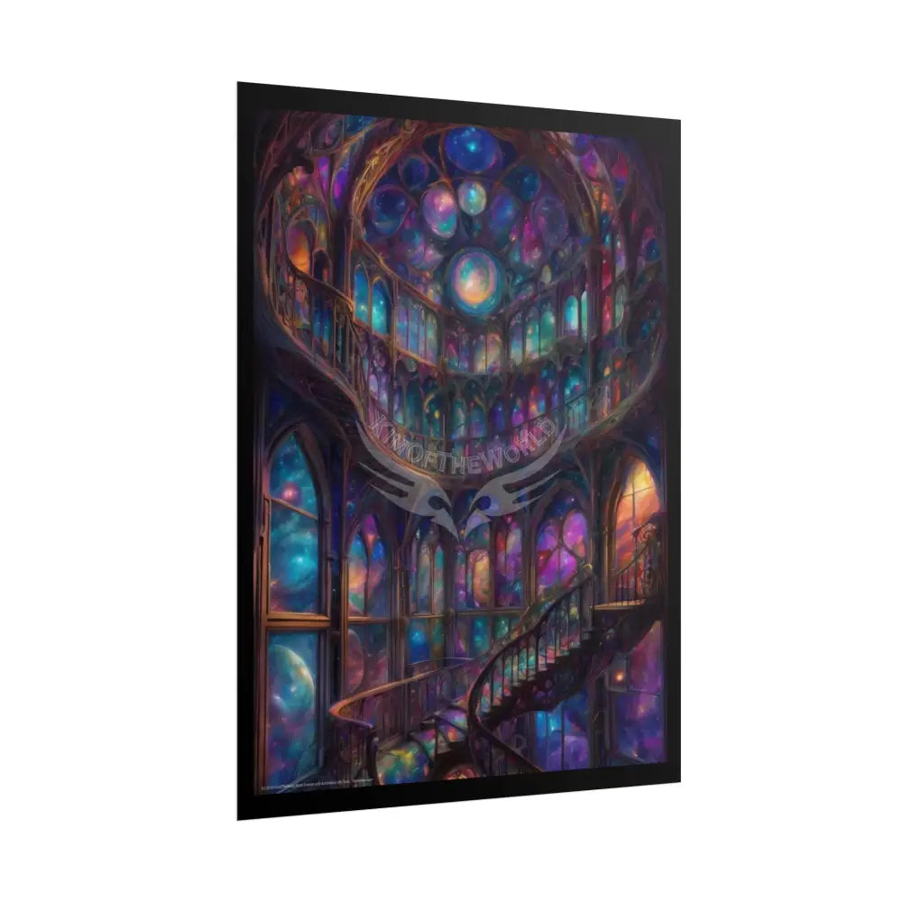 Fantasy Multi-Level Interiors Rolled Poster – Dreamlike Scene Art Print Poster