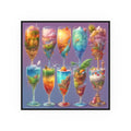 Fantasy Parfait Dessert Poster — Food & Beverage Square Poster (Satin / Archival Matte) 12’’ x 12’’ / Matte Poster