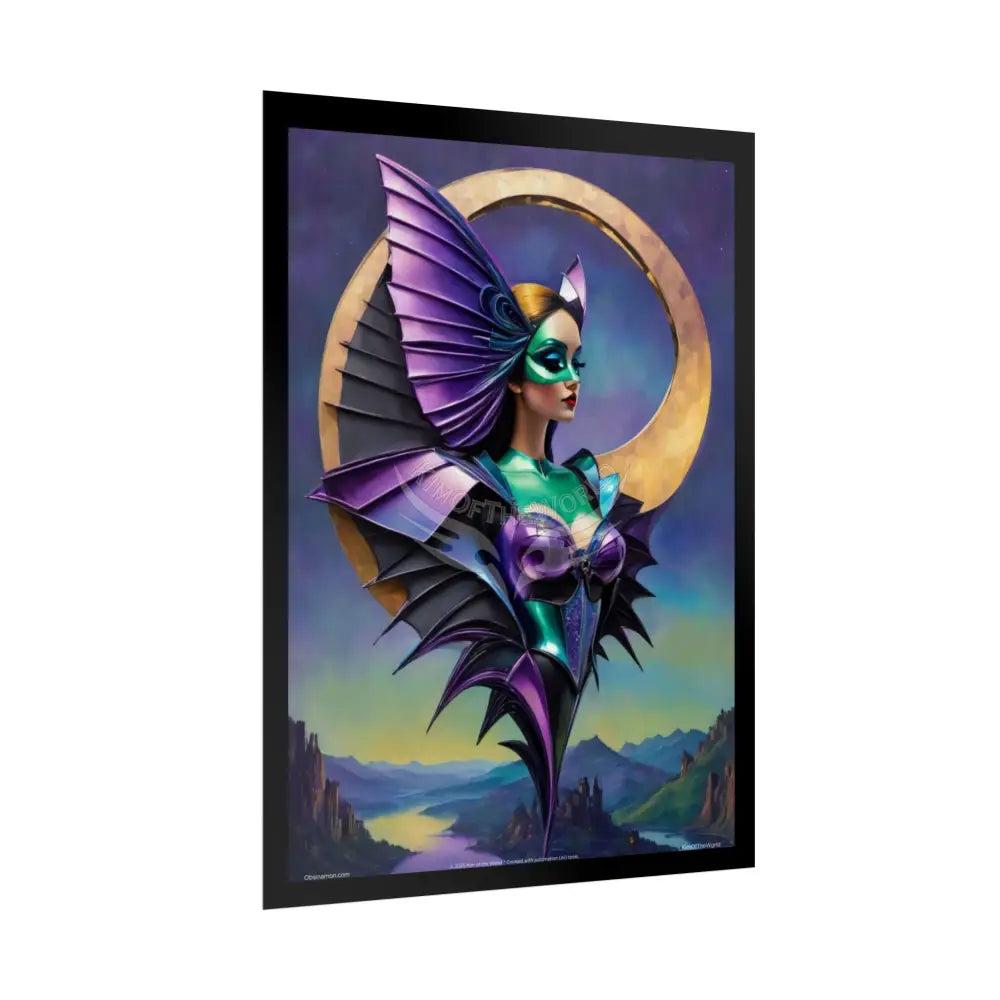 Fantasy Weird Art Rolled Small Poster — 3D Mini Surreal Oil Painting Gothic Lady Scene rolled poster sets (18’’ x 24’’