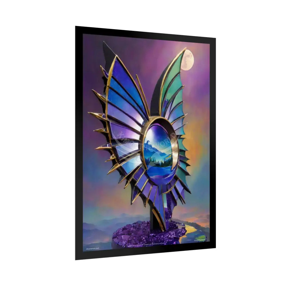 Fantasy Weird Art Rolled Small Poster — 3D Mini Surreal Oil Painting Scene rolled poster sets (18’’ x 24’’ Vertical
