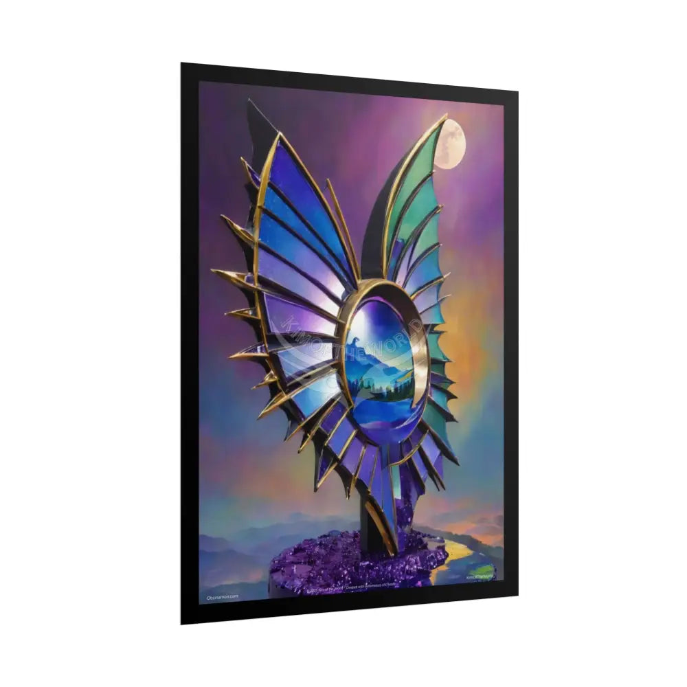 Fantasy Weird Art Rolled Small Poster — 3D Mini Surreal Oil Painting Scene rolled poster sets (18’’ x 24’’ Vertical