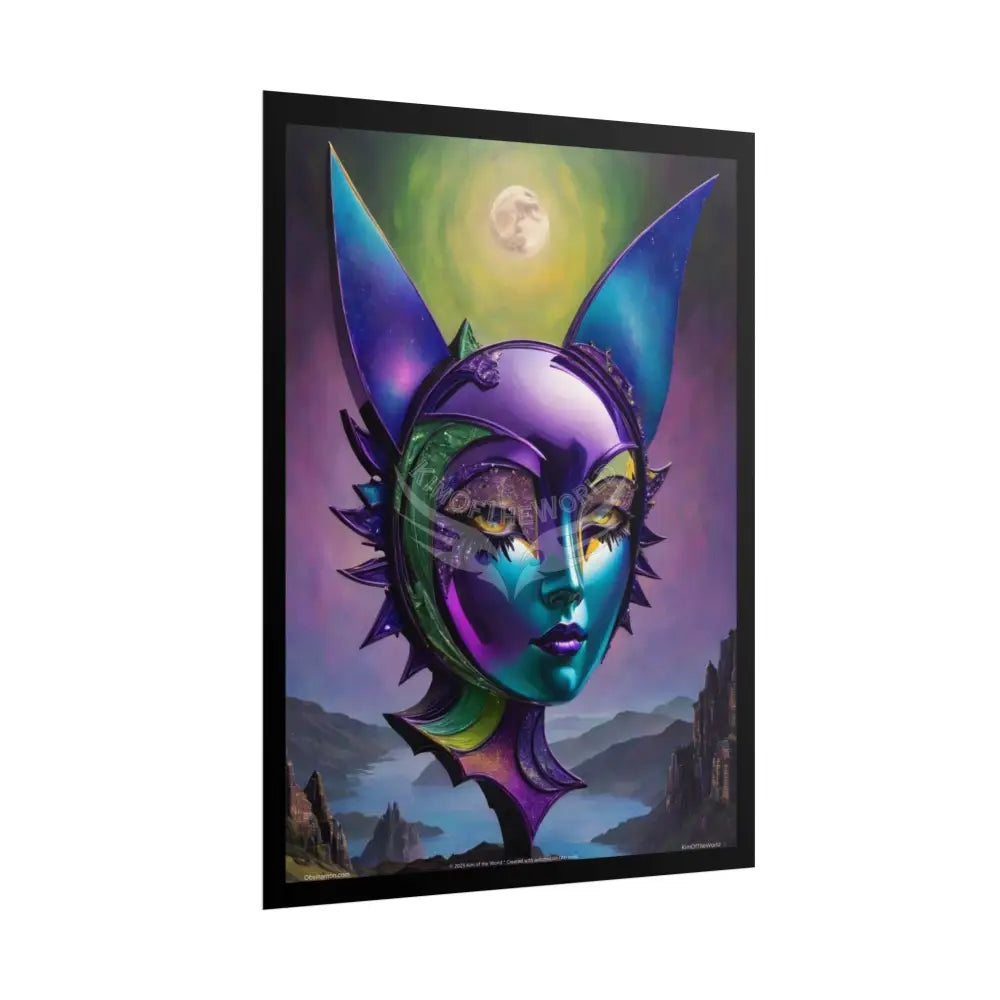 Fantasy Weird Art Rolled Small Poster — 3D Mini Surreal Oil Painting Scene rolled poster sets (18’’ x 24’’ Vertical