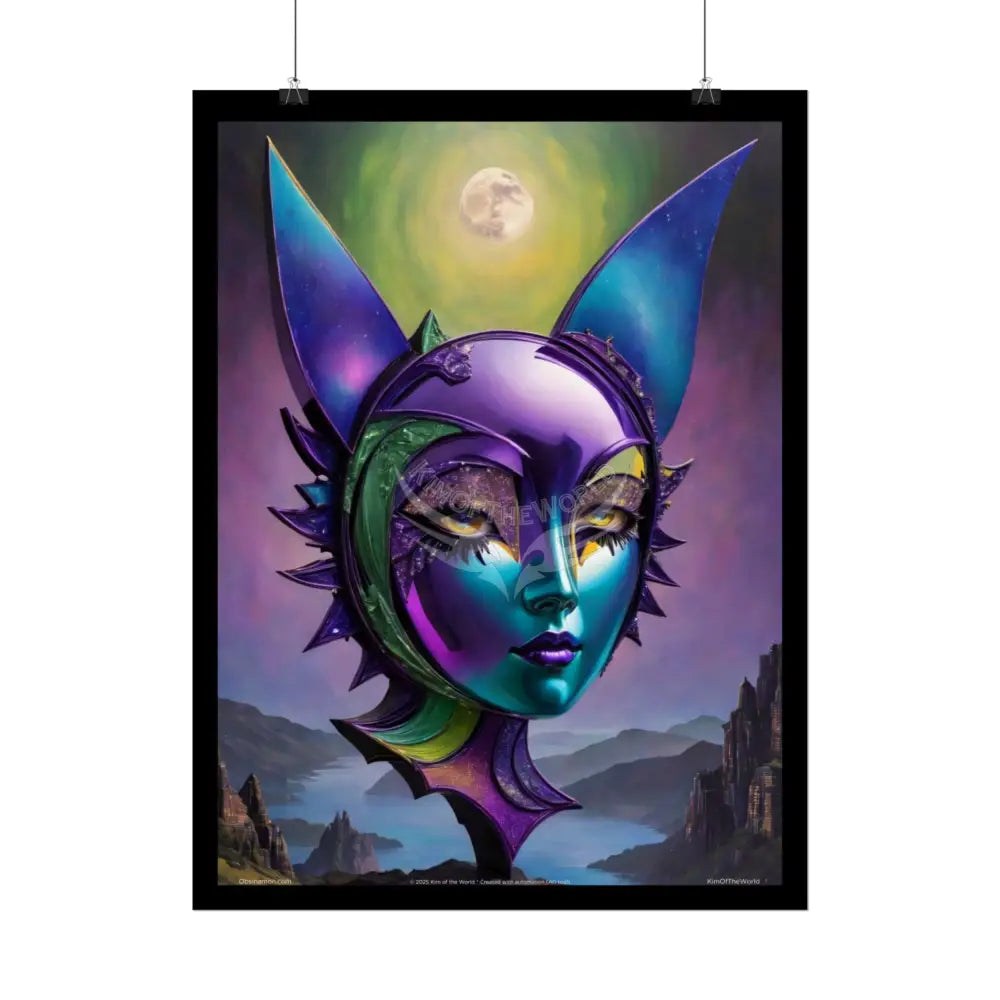 Fantasy Weird Art Rolled Small Poster — 3D Mini Surreal Oil Painting Scene rolled poster sets (18’’ x 24’’ Vertical