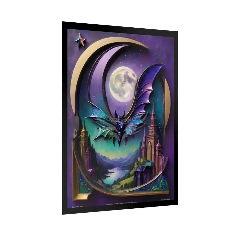 Fantasy Weird Art Rolled Small Poster — 3D Mini Surreal Oil Painting Scene rolled poster sets (18’’ x 24’’ Vertical