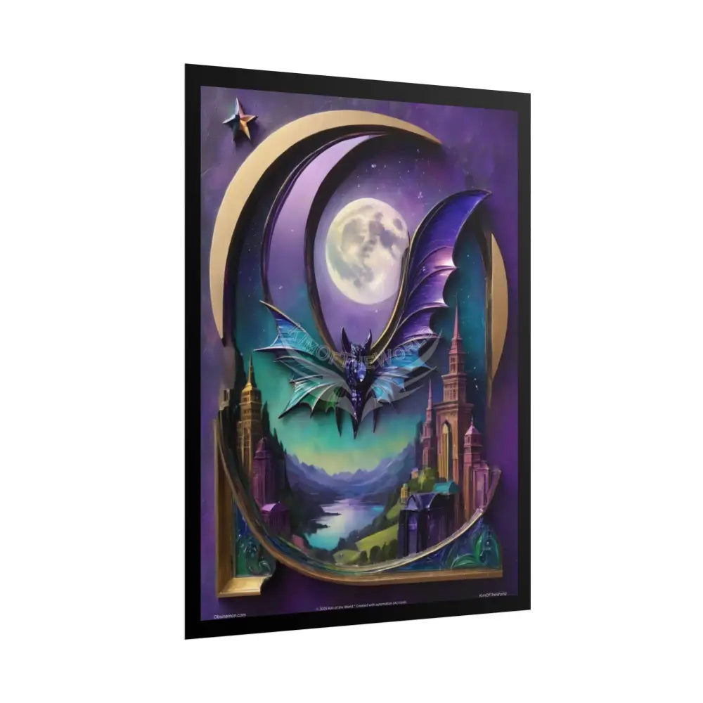 Fantasy Weird Art Rolled Small Poster — 3D Mini Surreal Oil Painting Scene rolled poster sets (18’’ x 24’’ Vertical