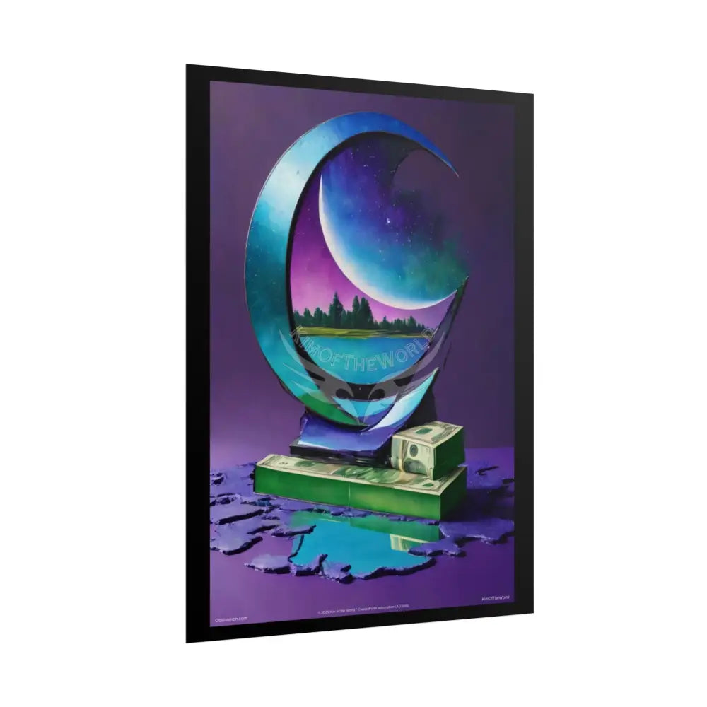 Fantasy Weird Art Rolled Small Poster — 3D Mini Surreal Scene rolled poster sets (18’’ x 24’’ Vertical frame-able wall