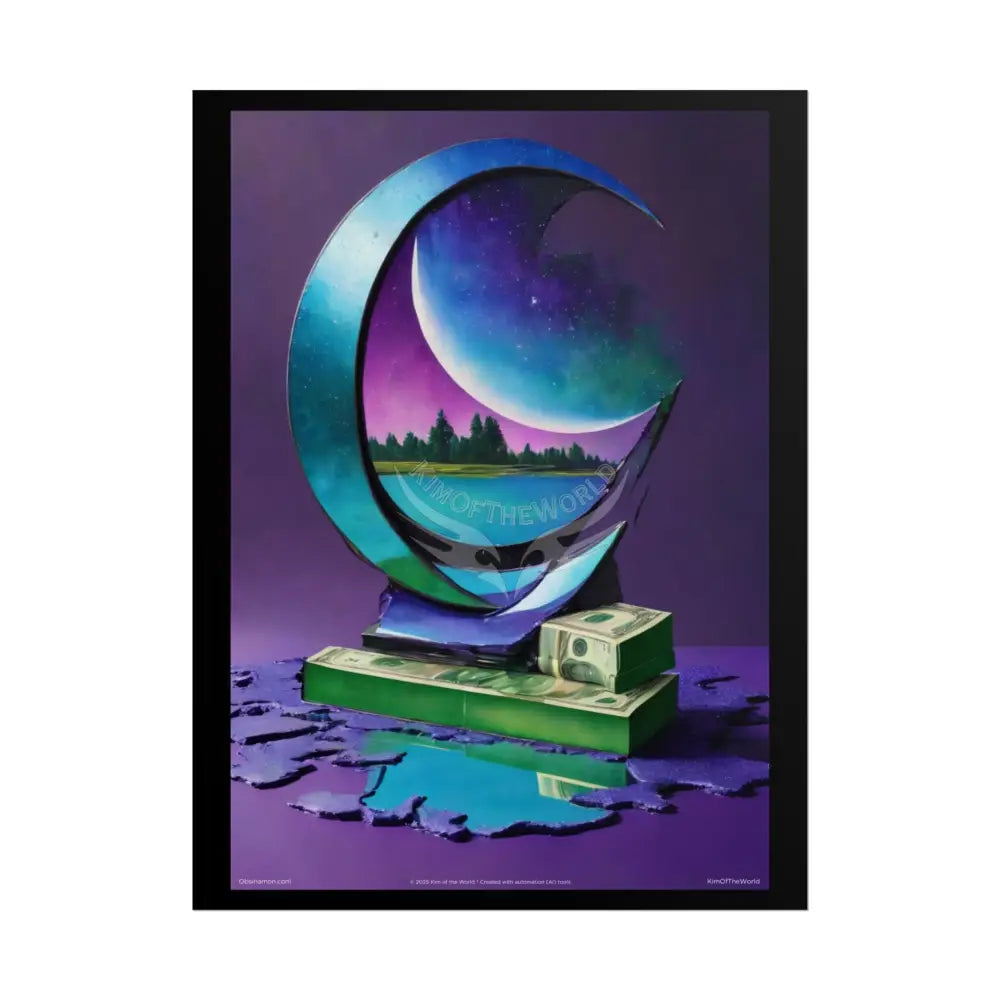 Fantasy Weird Art Rolled Small Poster — 3D Mini Surreal Scene rolled poster sets (18’’ x 24’’ Vertical frame-able wall