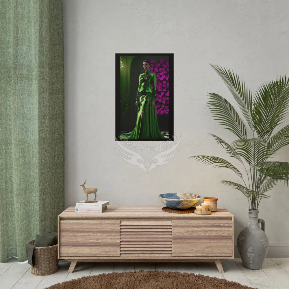 Fashion Advertising Rolled Poster — Deep Color-Coordinated Magazine Art Poster