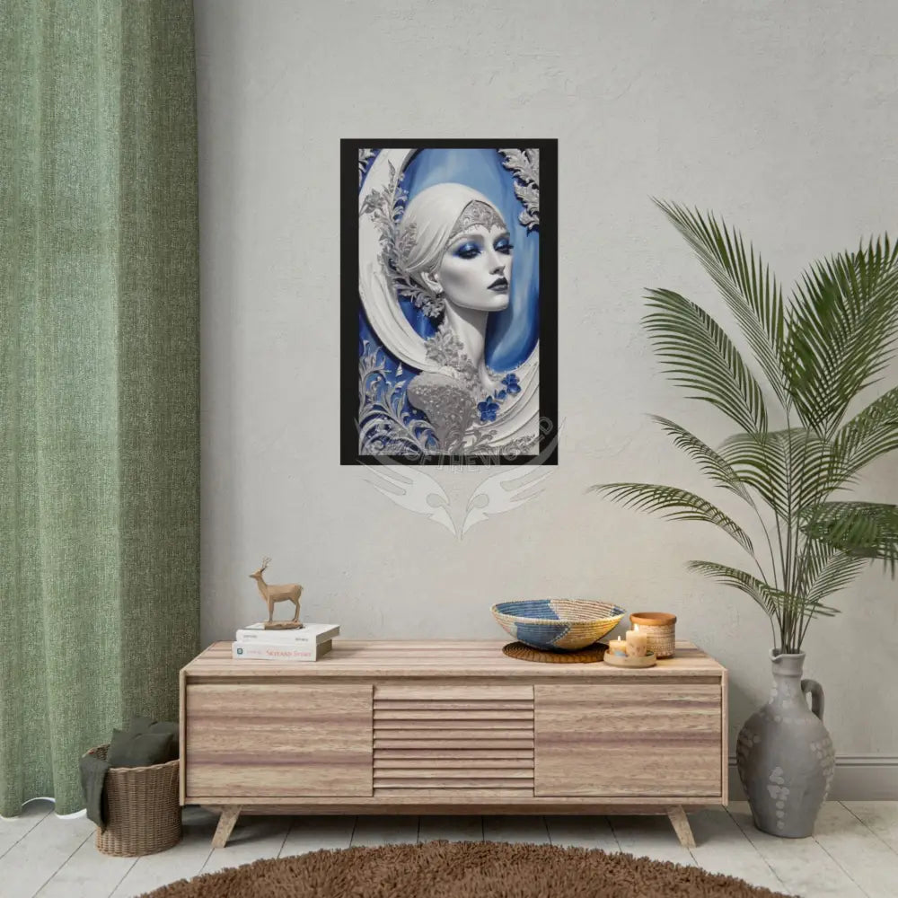Fashion Advertising Rolled Poster — Deep Color-Coordinated Magazine Art Poster