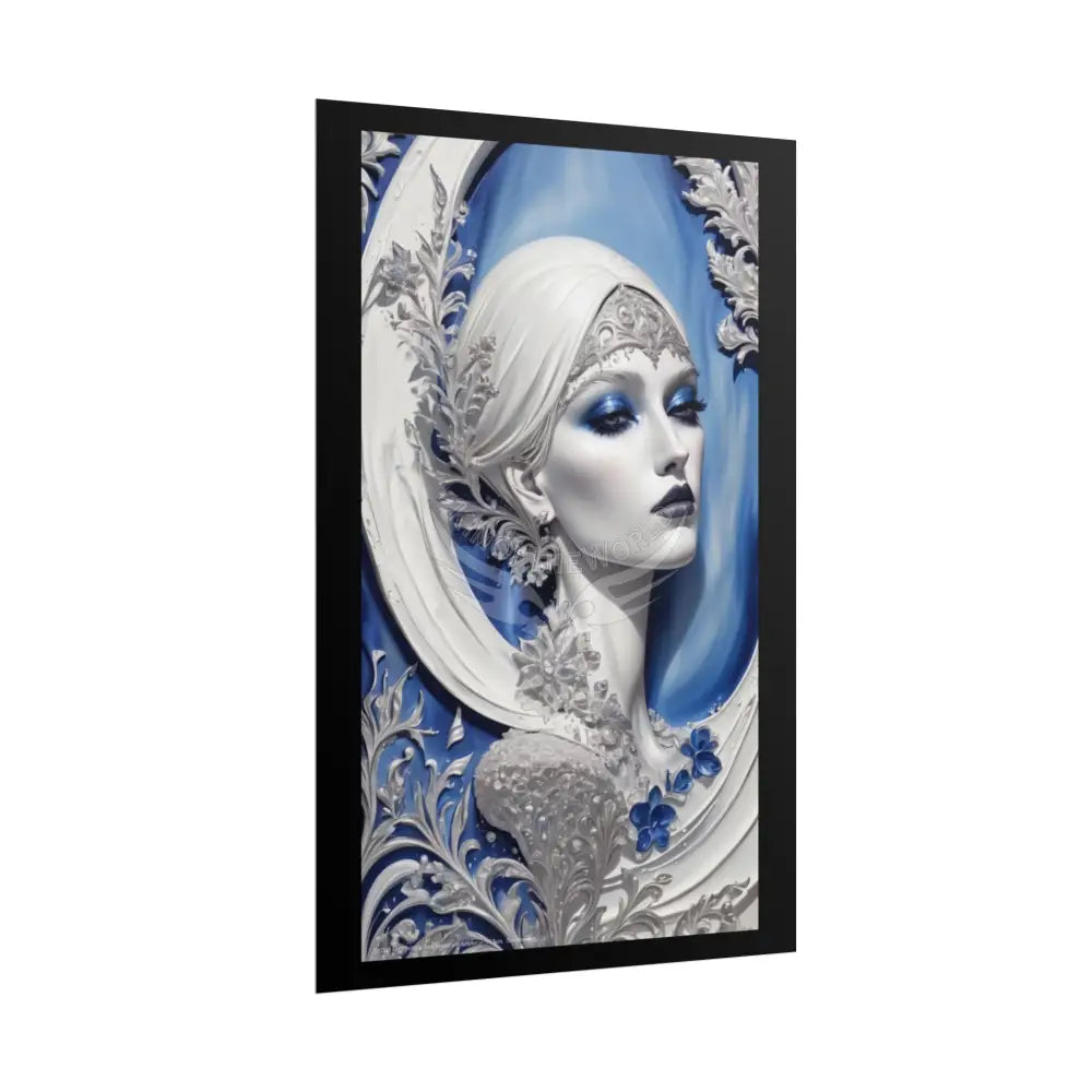 Fashion Advertising Rolled Poster — Deep Color-Coordinated Magazine Art Poster
