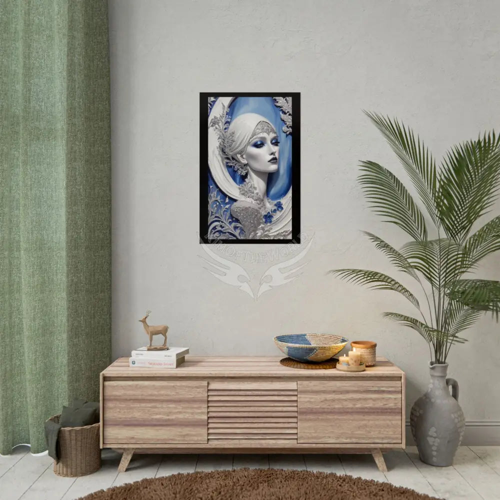 Fashion Advertising Rolled Poster — Deep Color-Coordinated Magazine Art Poster