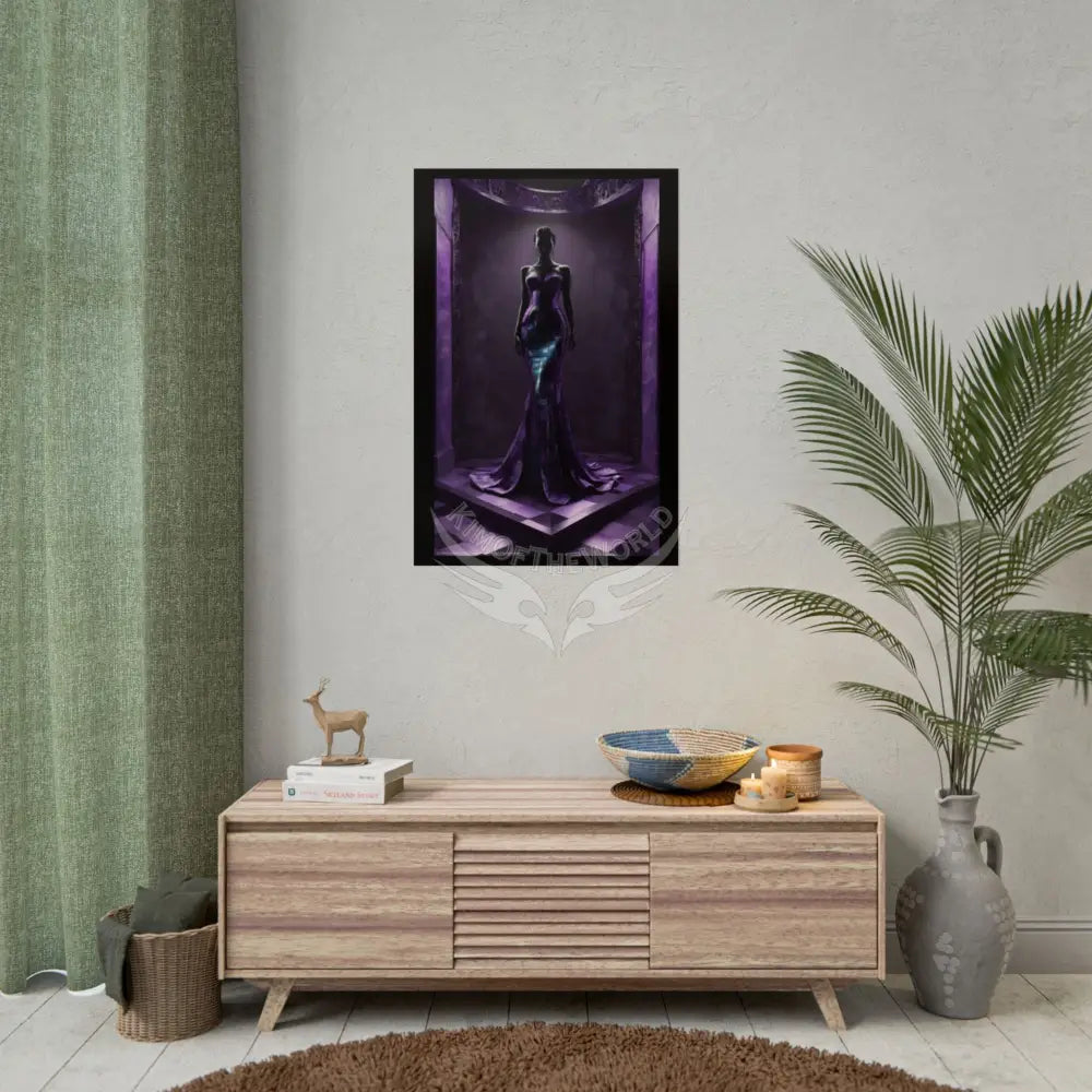 Fashion Advertising Rolled Poster — Deep Color-Coordinated Magazine Art Poster