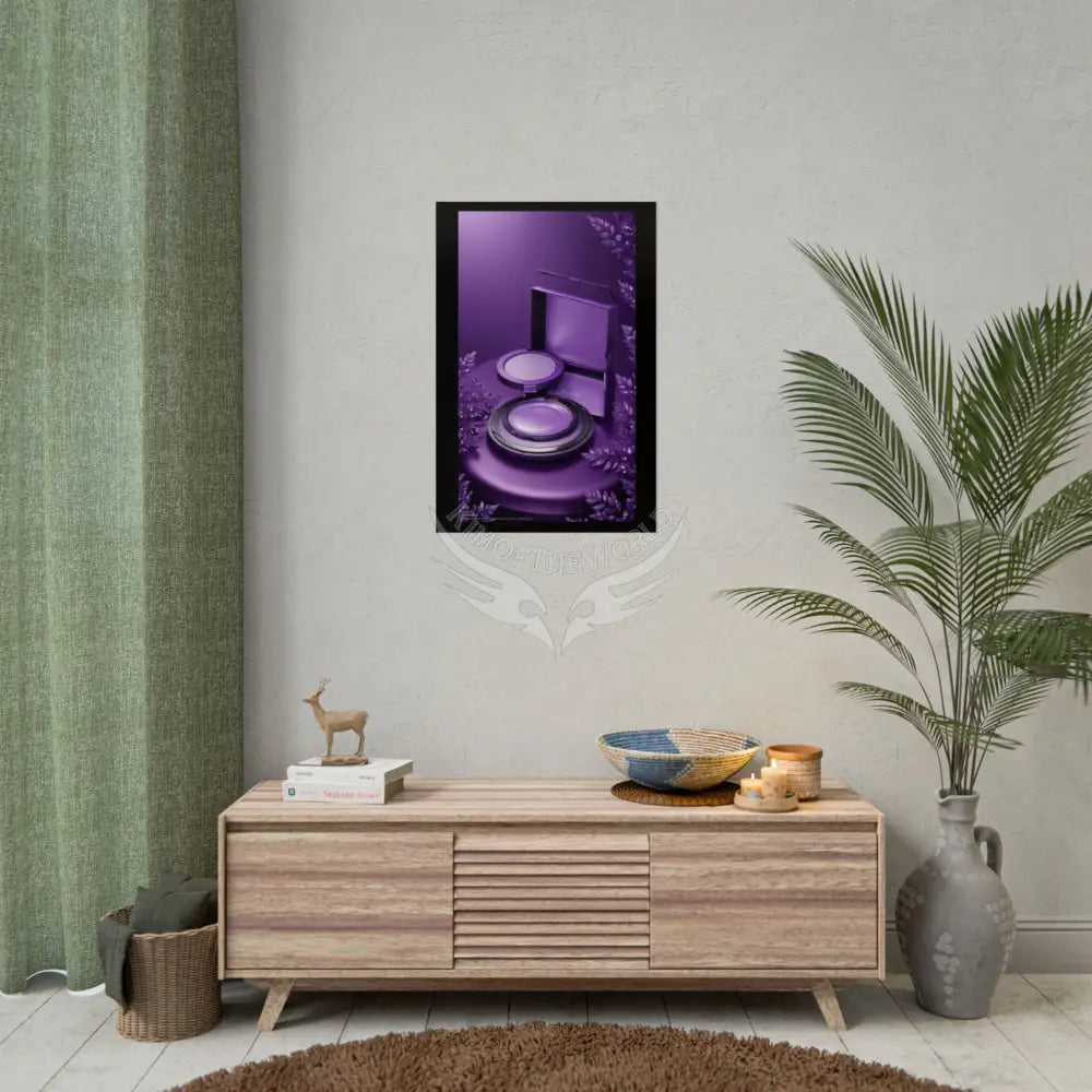 Fashion Advertising Rolled Poster — Deep Color-Coordinated Magazine Art Poster