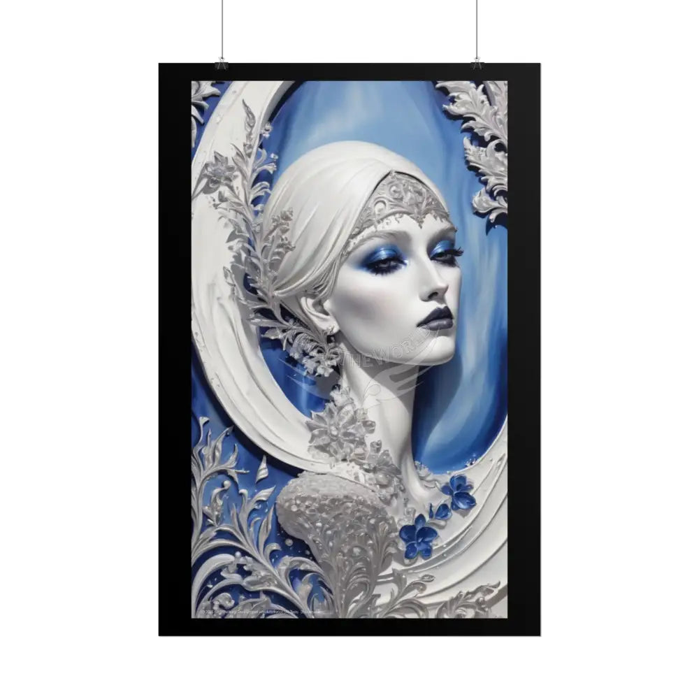 Fashion Advertising Rolled Poster — Deep Color-Coordinated Magazine Art Poster