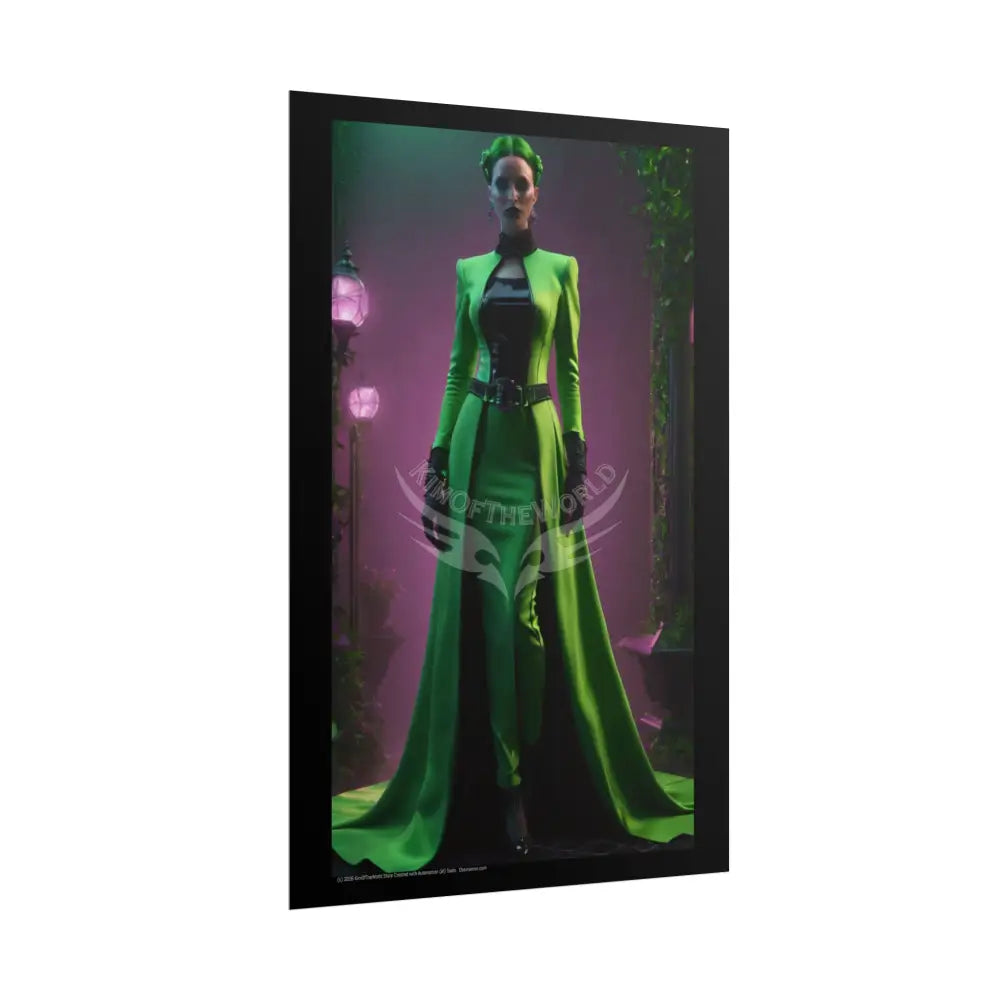 Fashion Advertising Rolled Poster — Deep Color-Coordinated Magazine Art Poster