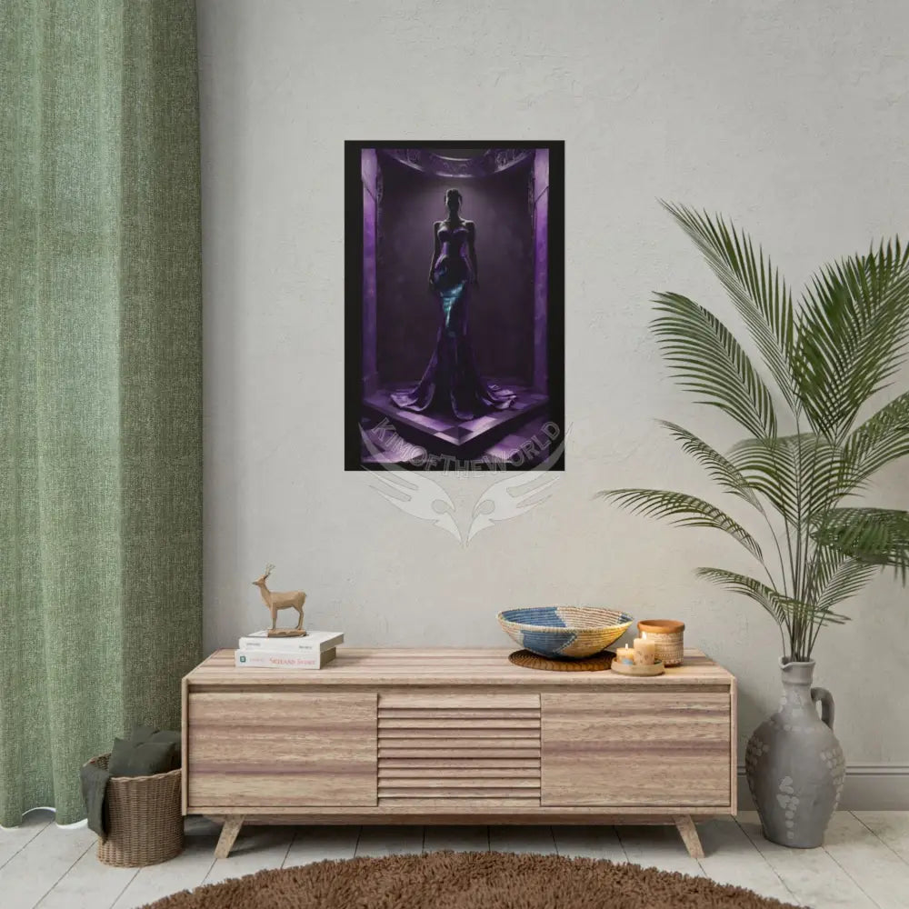 Fashion Advertising Rolled Poster — Deep Color-Coordinated Magazine Art Poster