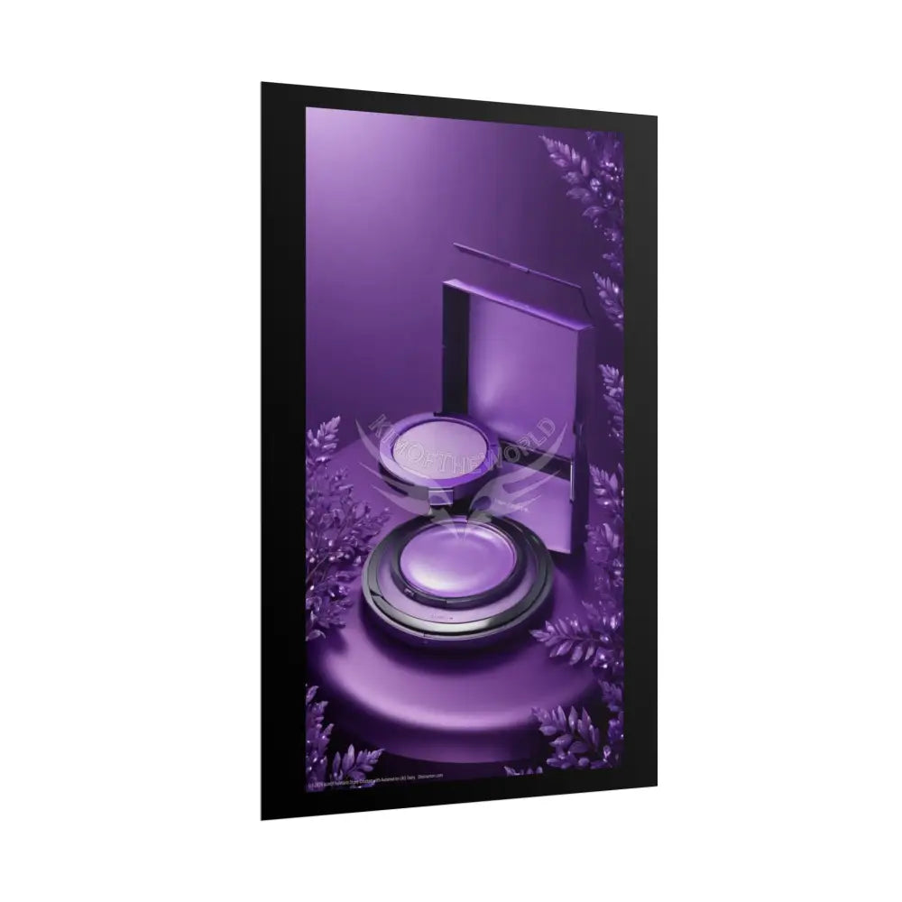 Fashion Advertising Rolled Poster — Deep Color-Coordinated Magazine Art Poster