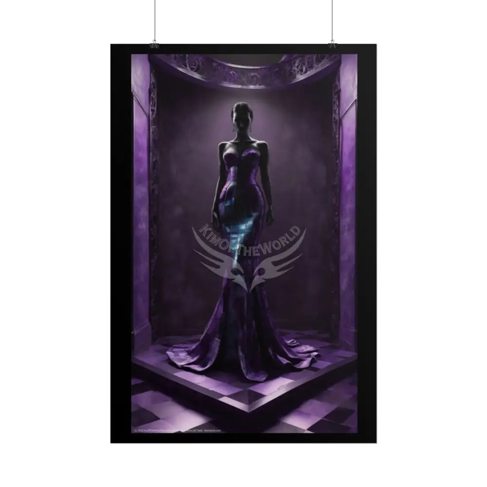 Fashion Advertising Rolled Poster — Deep Color-Coordinated Magazine Art Poster