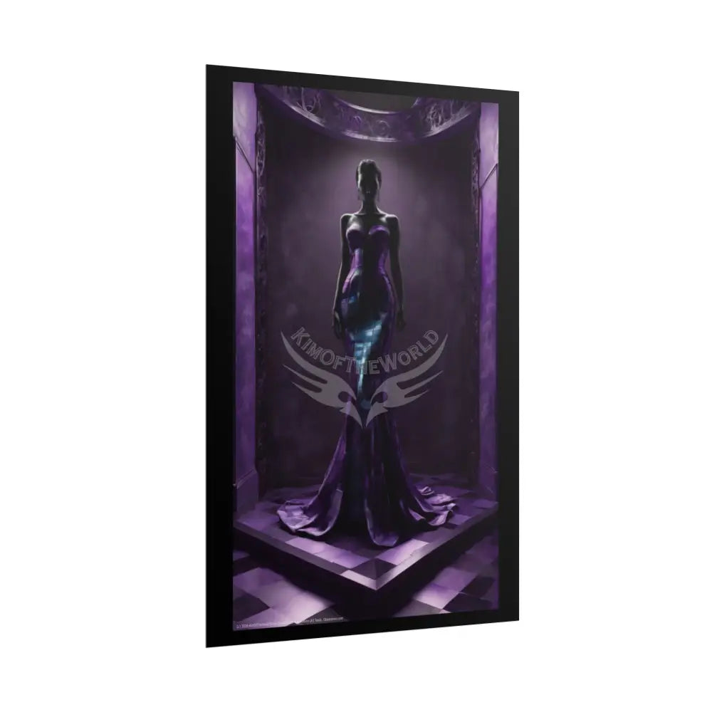 Fashion Advertising Rolled Poster — Deep Color-Coordinated Magazine Art Poster