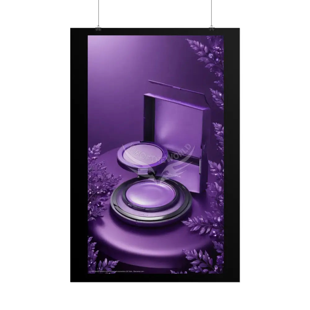 Fashion Advertising Rolled Poster — Deep Color-Coordinated Magazine Art Poster