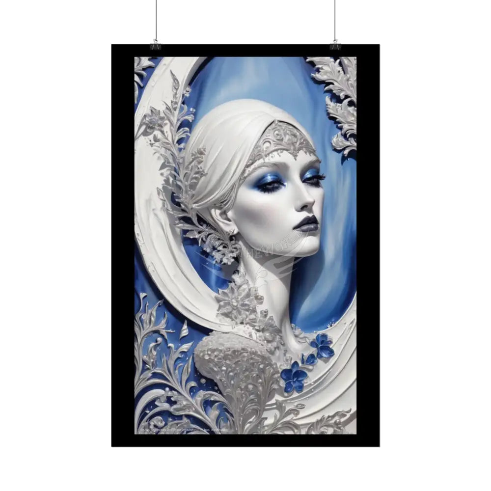 Fashion Advertising Rolled Poster — Deep Color-Coordinated Magazine Art Poster