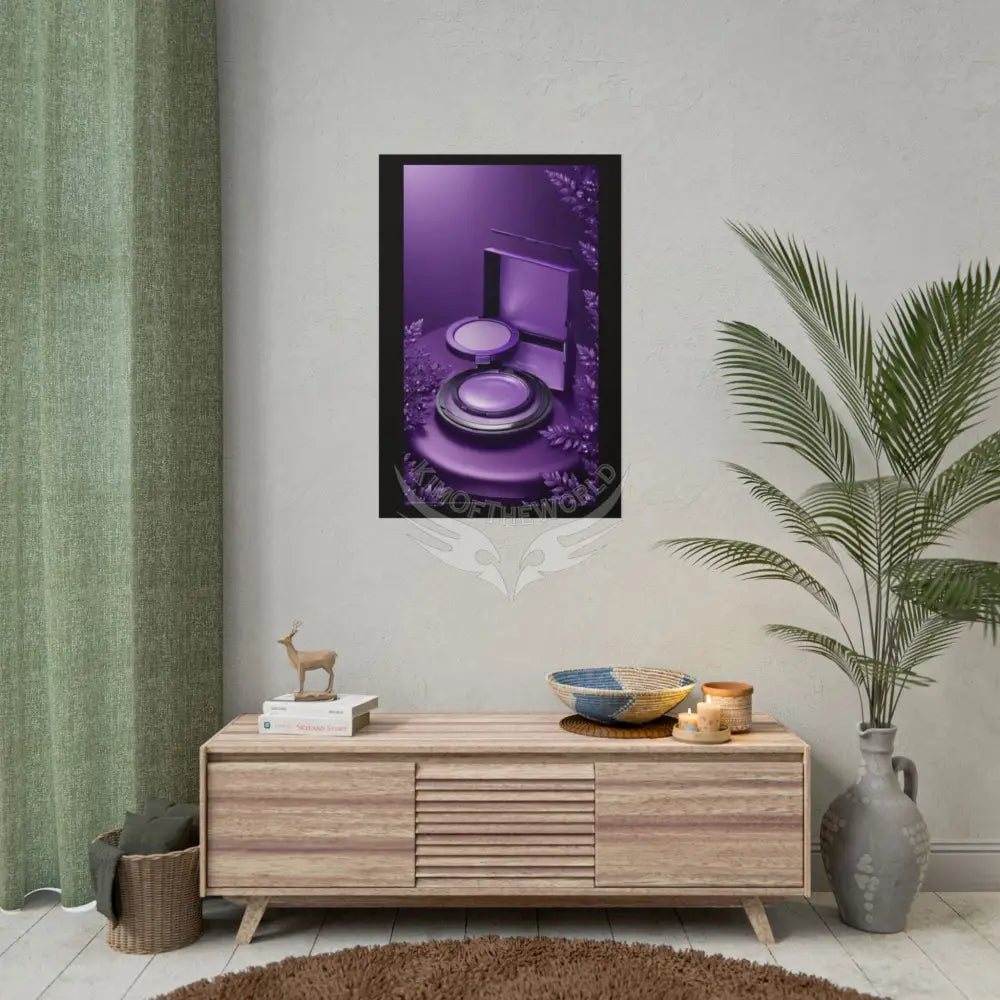 Fashion Advertising Rolled Poster — Deep Color-Coordinated Magazine Art Poster