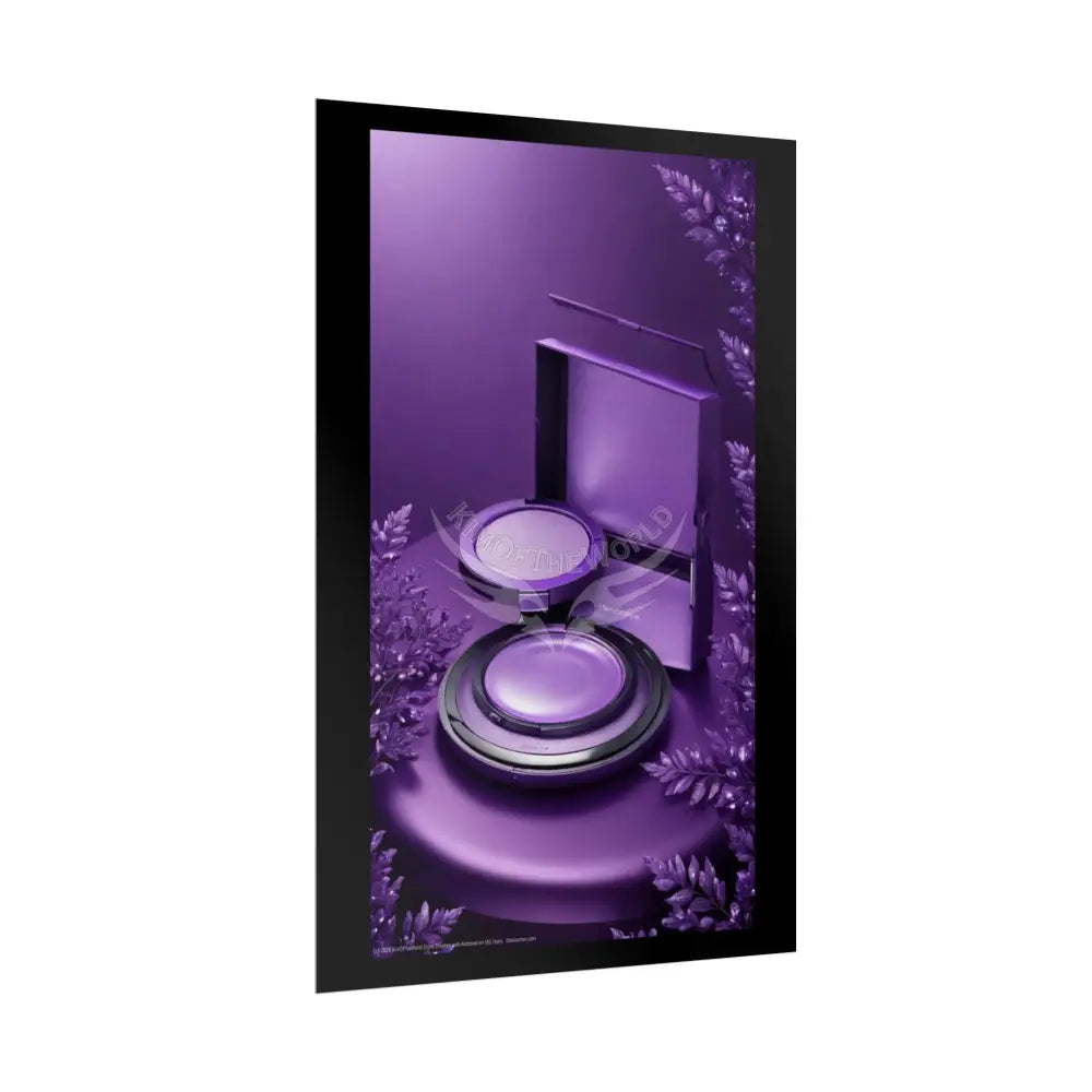 Fashion Advertising Rolled Poster — Deep Color-Coordinated Magazine Art Poster
