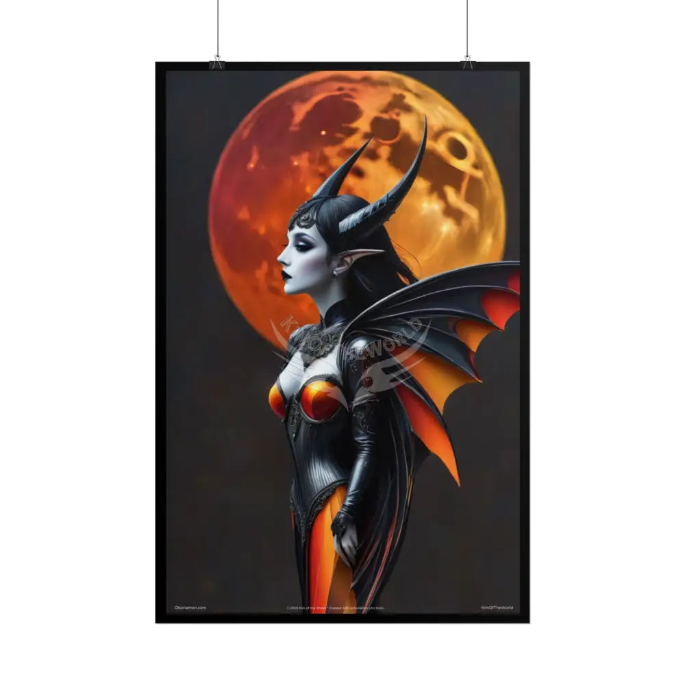 Fashion and Satin 3D Gothic Orange Satin Poster — Rolled poster Art Print Lady satin pink southwestern poster set Poster