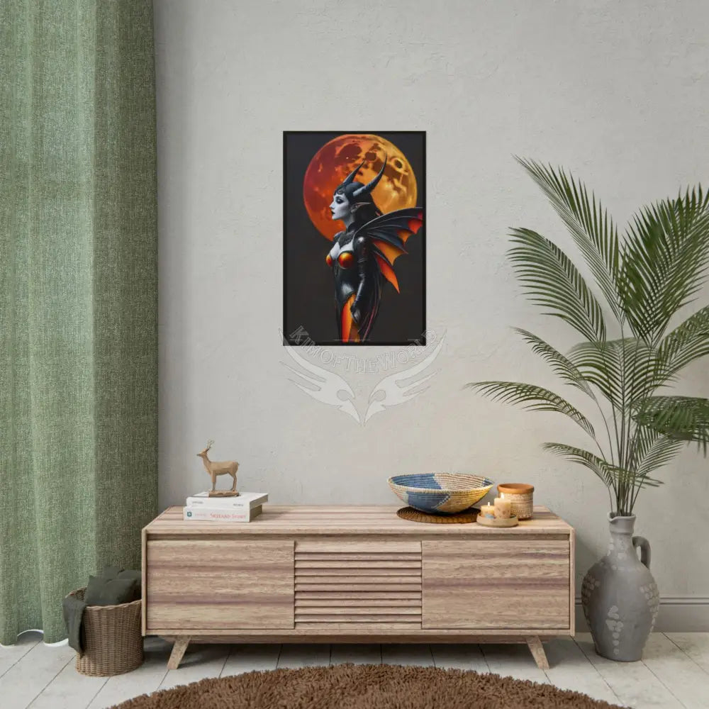 Fashion and Satin 3D Gothic Orange Satin Poster — Rolled poster Art Print Lady satin pink southwestern poster set Poster