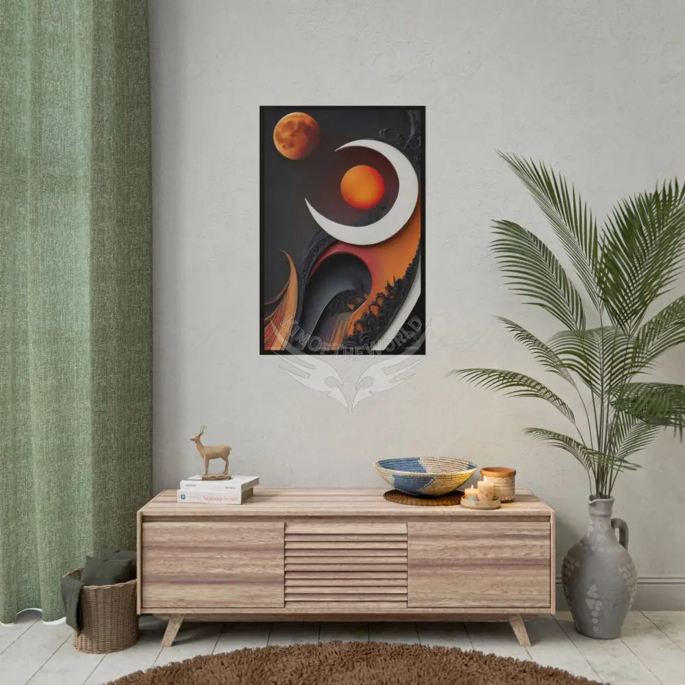 Fashion and Satin 3D Gothic Orange Satin Poster — Rolled poster Art Print Lady satin pink southwestern poster set Poster