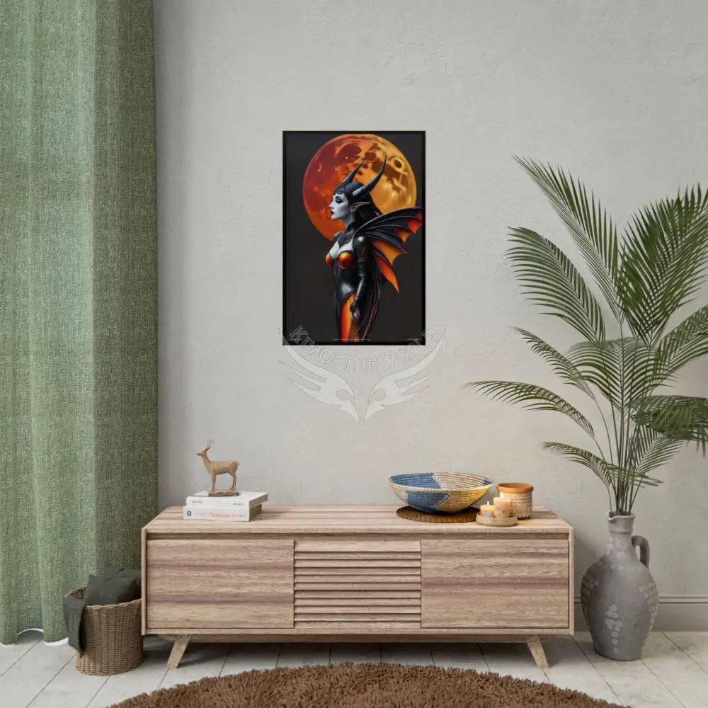 Fashion and Satin 3D Gothic Orange Satin Poster — Rolled poster Art Print Lady satin pink southwestern poster set Poster