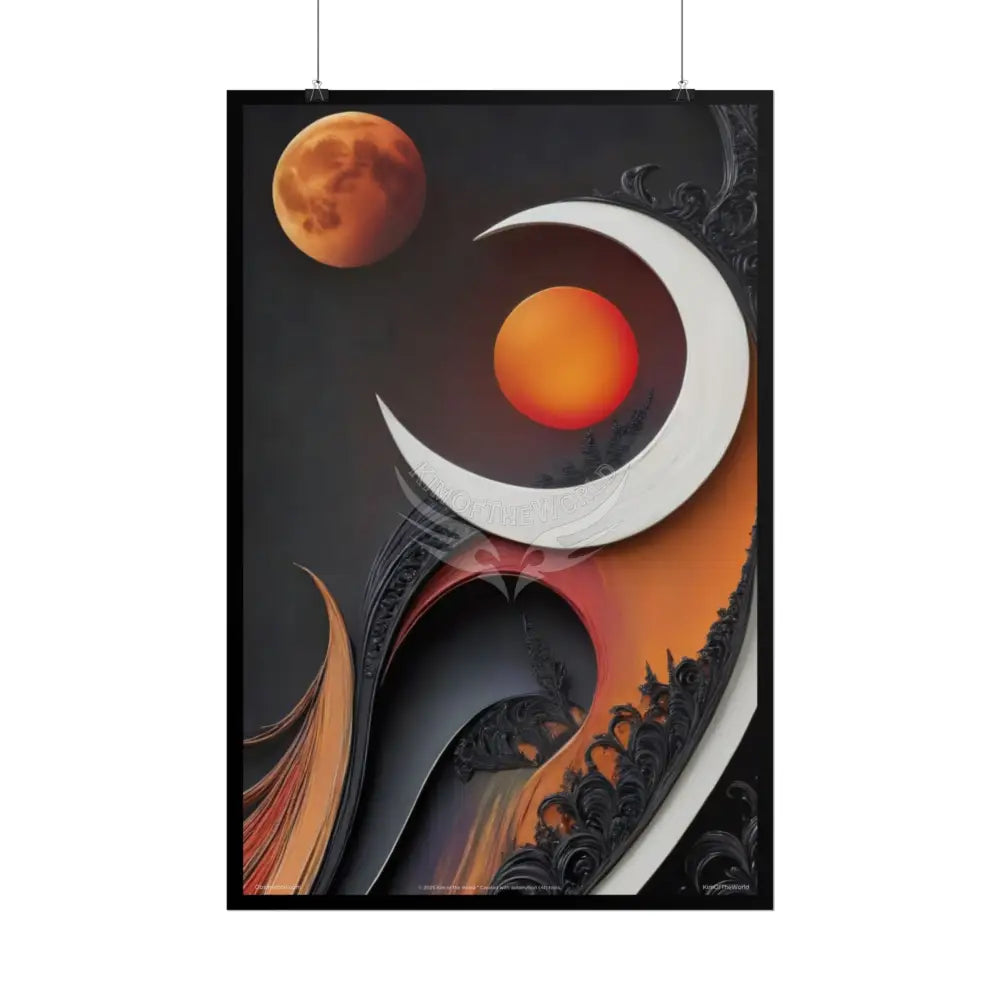 Fashion and Satin 3D Gothic Orange Satin Poster — Rolled poster Art Print Lady satin pink southwestern poster set Poster