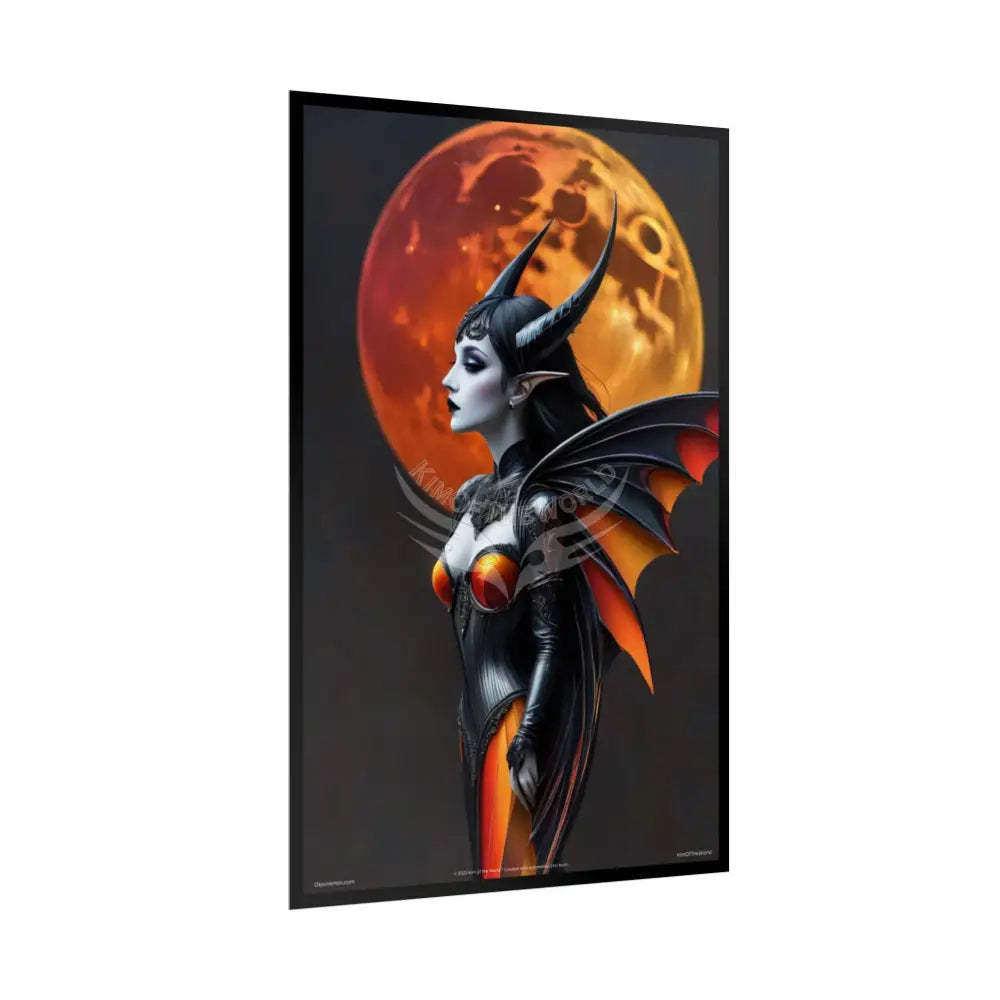 Fashion and Satin 3D Gothic Orange Satin Poster — Rolled poster Art Print Lady satin pink southwestern poster set Poster