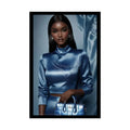 Fashion Faux Advertising Art Rolled Poster — Deep Color-Coordinated Ai Model Magazine Art 20″ x 30″ (Vertical) / Semi