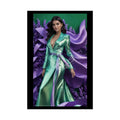 Fashion Faux Advertising Rolled Poster — Deep Color-Coordinated Magazine Art 20″ x 30″ (Vertical) / Semi Glossy Poster