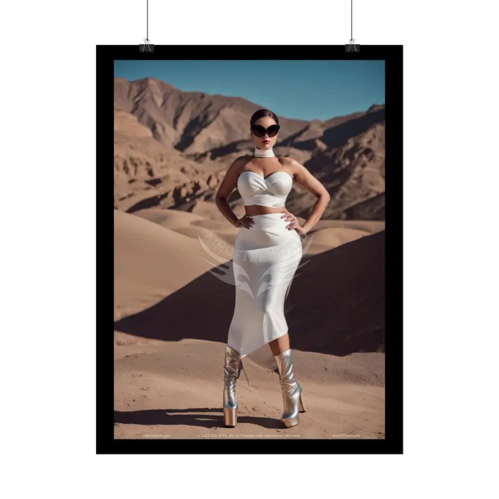 Fashion Lady Tall Girl Fashion Giantess Stiletto Fetish Poster — Art Print Poster