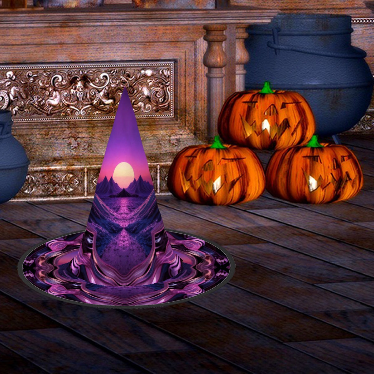 Halloween Witch Hat - Vaporwave I