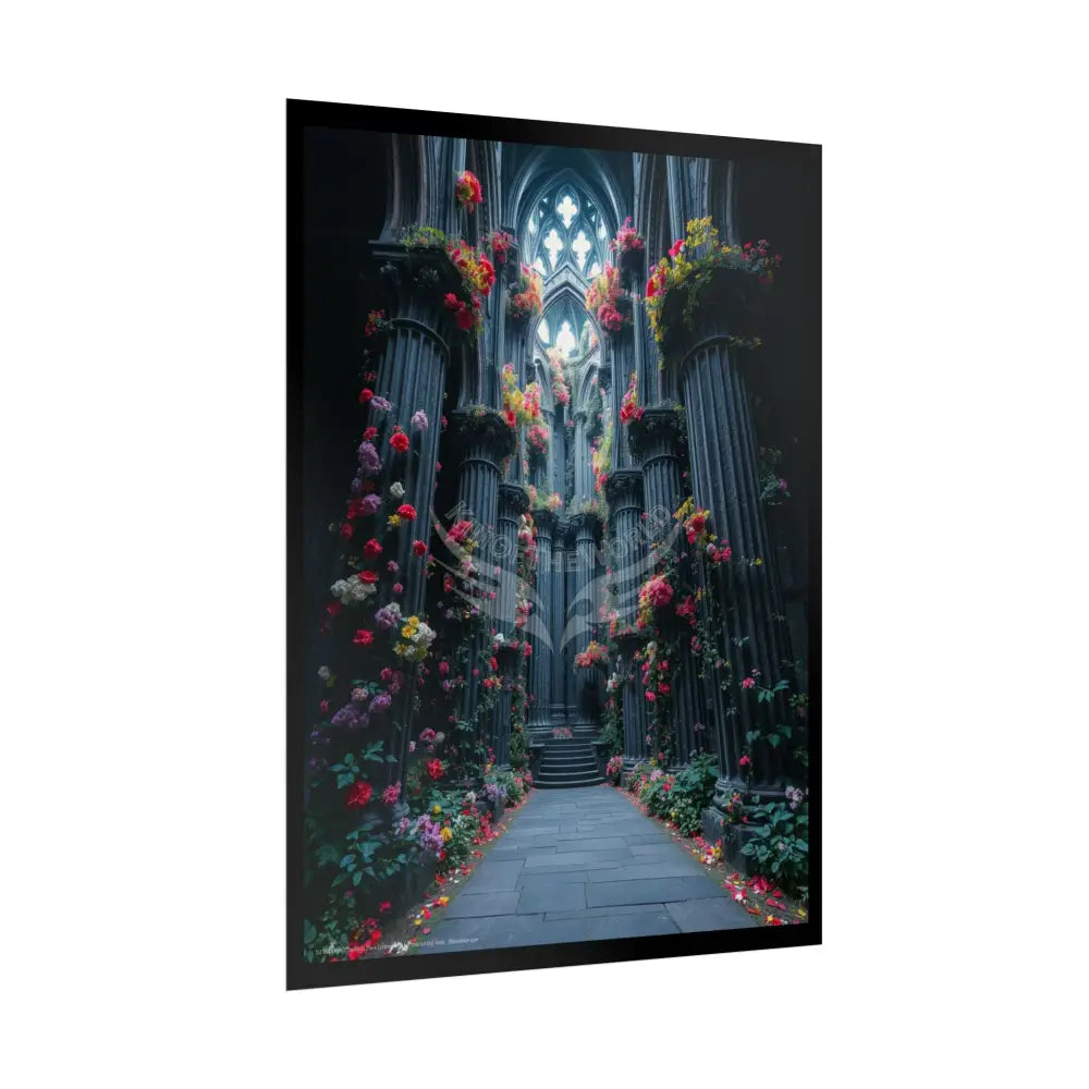 Floral Cathedral Rolled Poster Poster