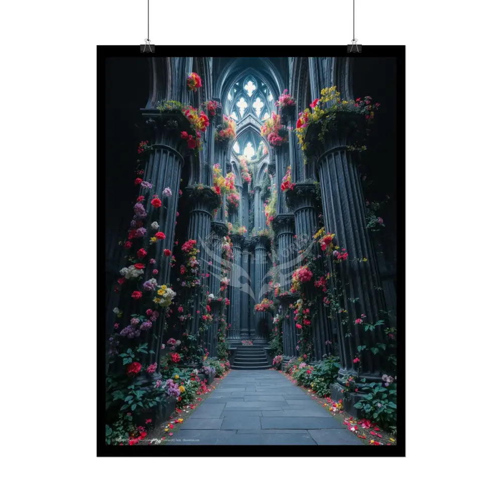 Floral Cathedral Rolled Poster Poster