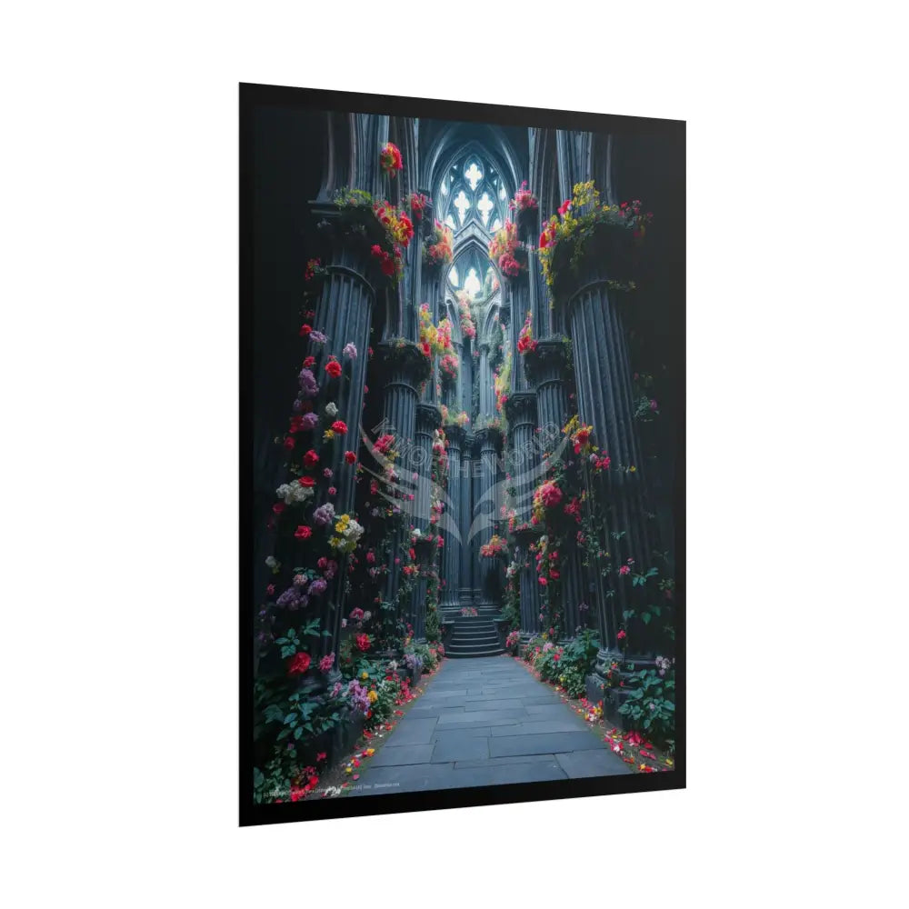 Floral Cathedral Rolled Poster Poster