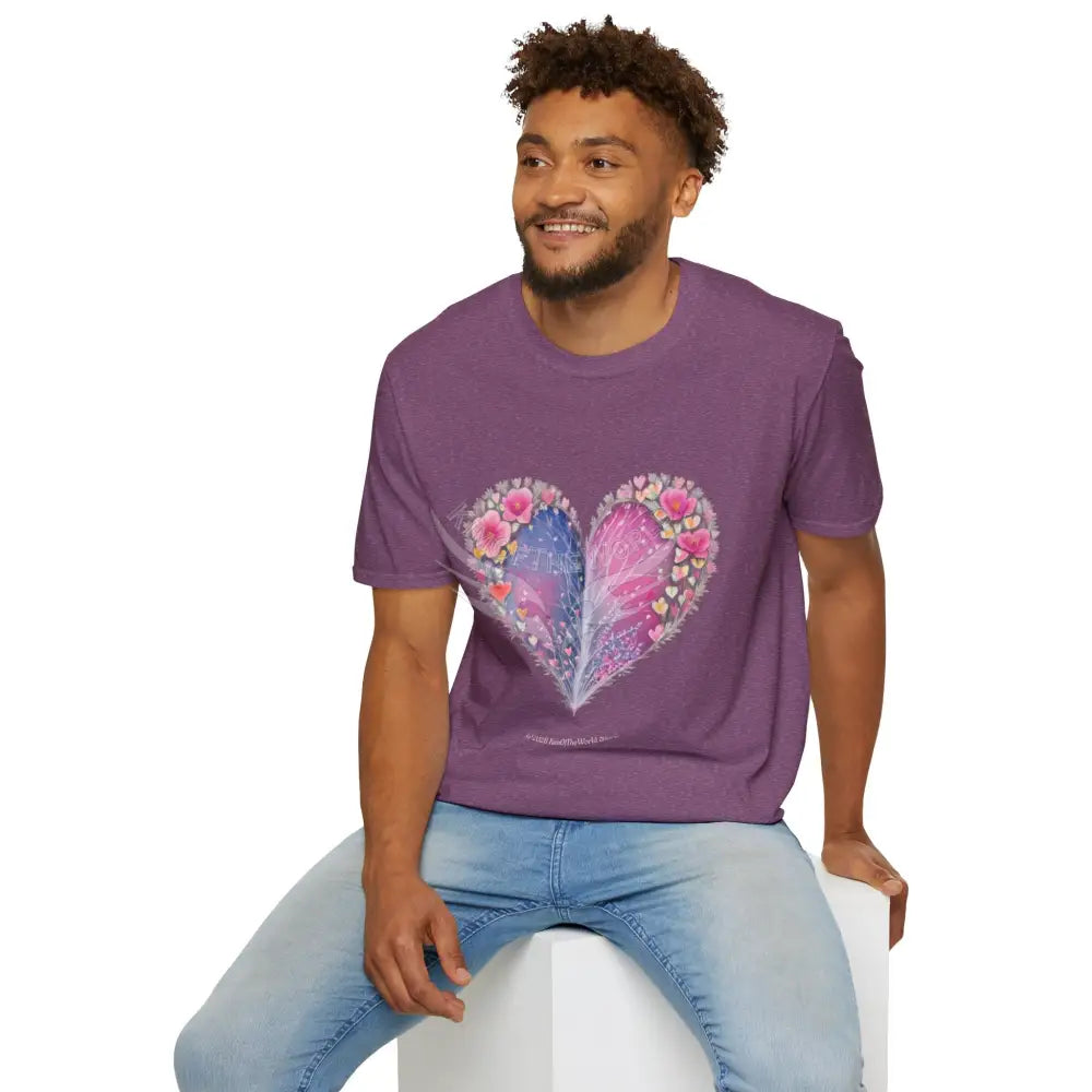 Floral Heart Tee - Softstyle T-Shirt T-Shirt