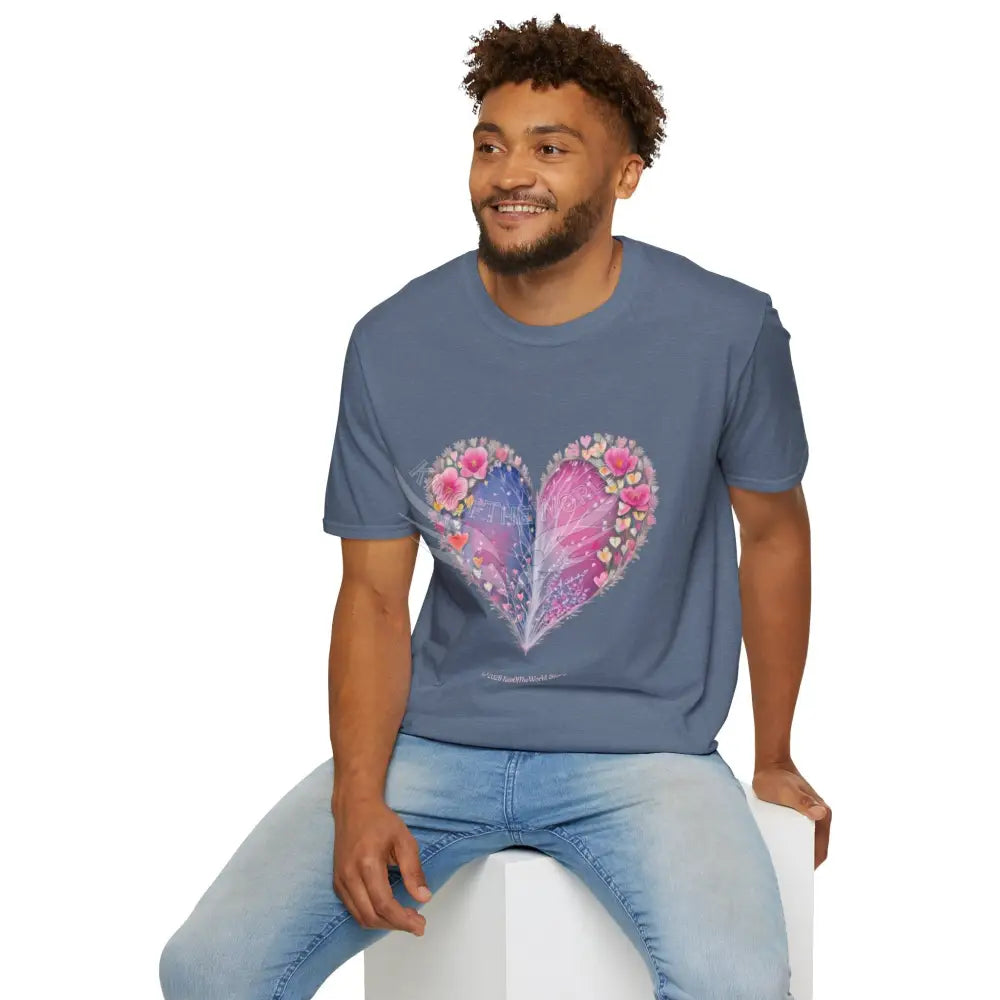 Floral Heart Tee - Softstyle T-Shirt T-Shirt