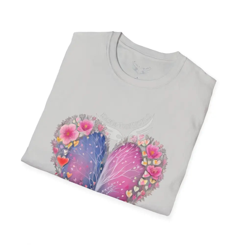 Floral Heart Tee - Softstyle T-Shirt T-Shirt